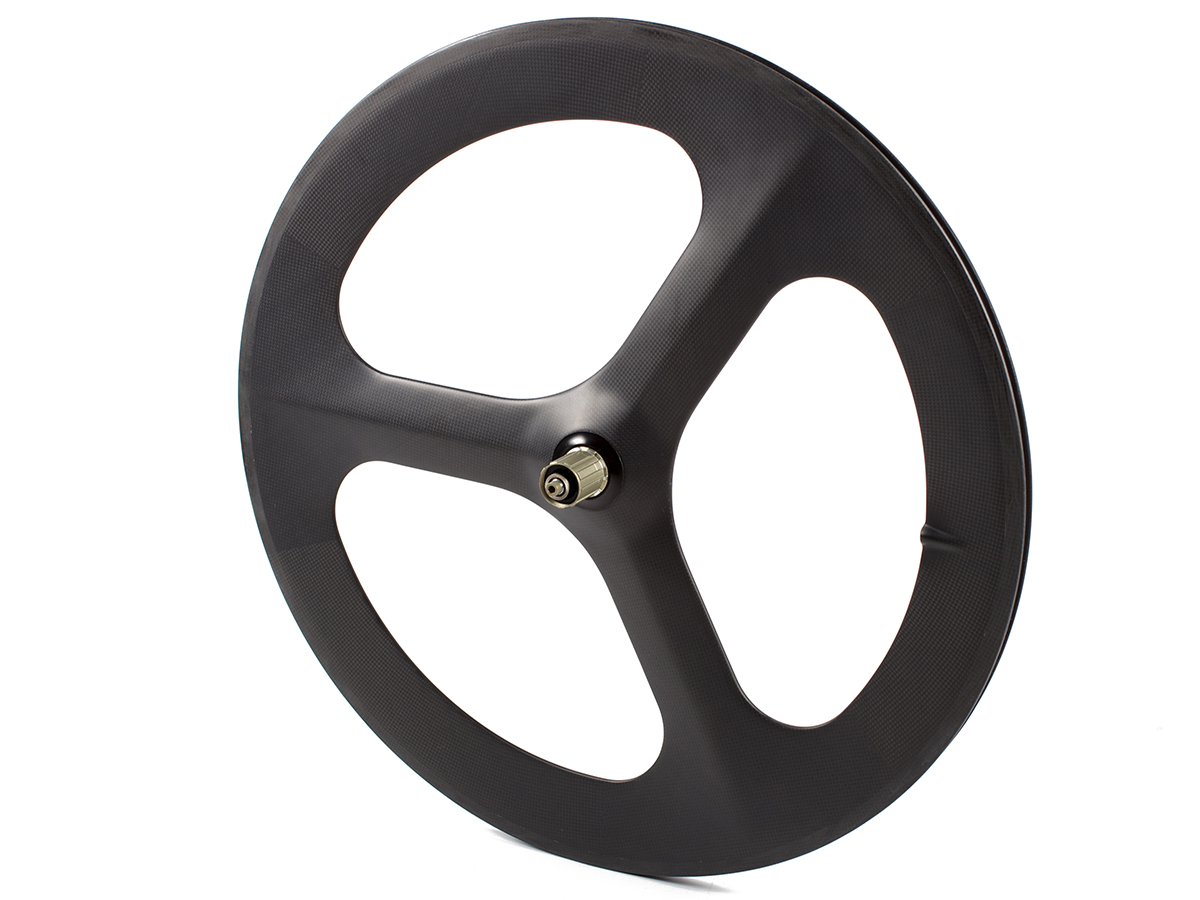 Carbon Tri Spoke Rear Wheel - Black MSW