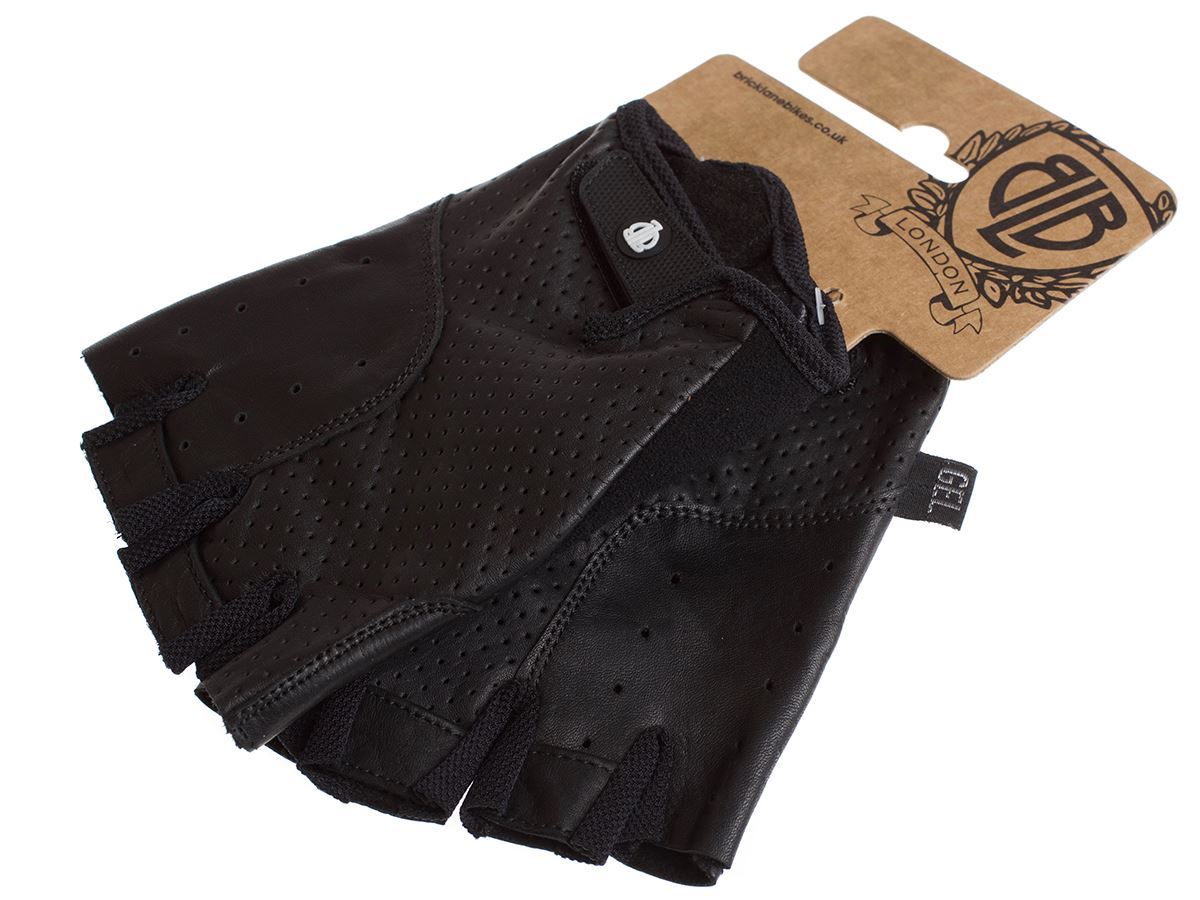 BLB Classic Sport Leather Cycling Gloves - Black