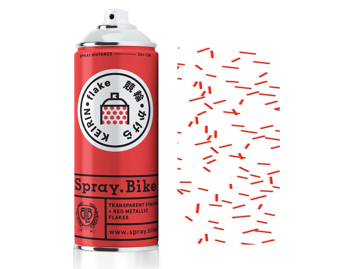 Spray.Bike paint - Keirin Flake Hikaru Red