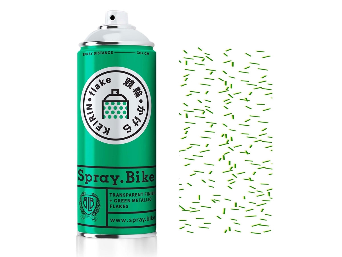 Spray.Bike paint - Keirin Flake Matataku Green