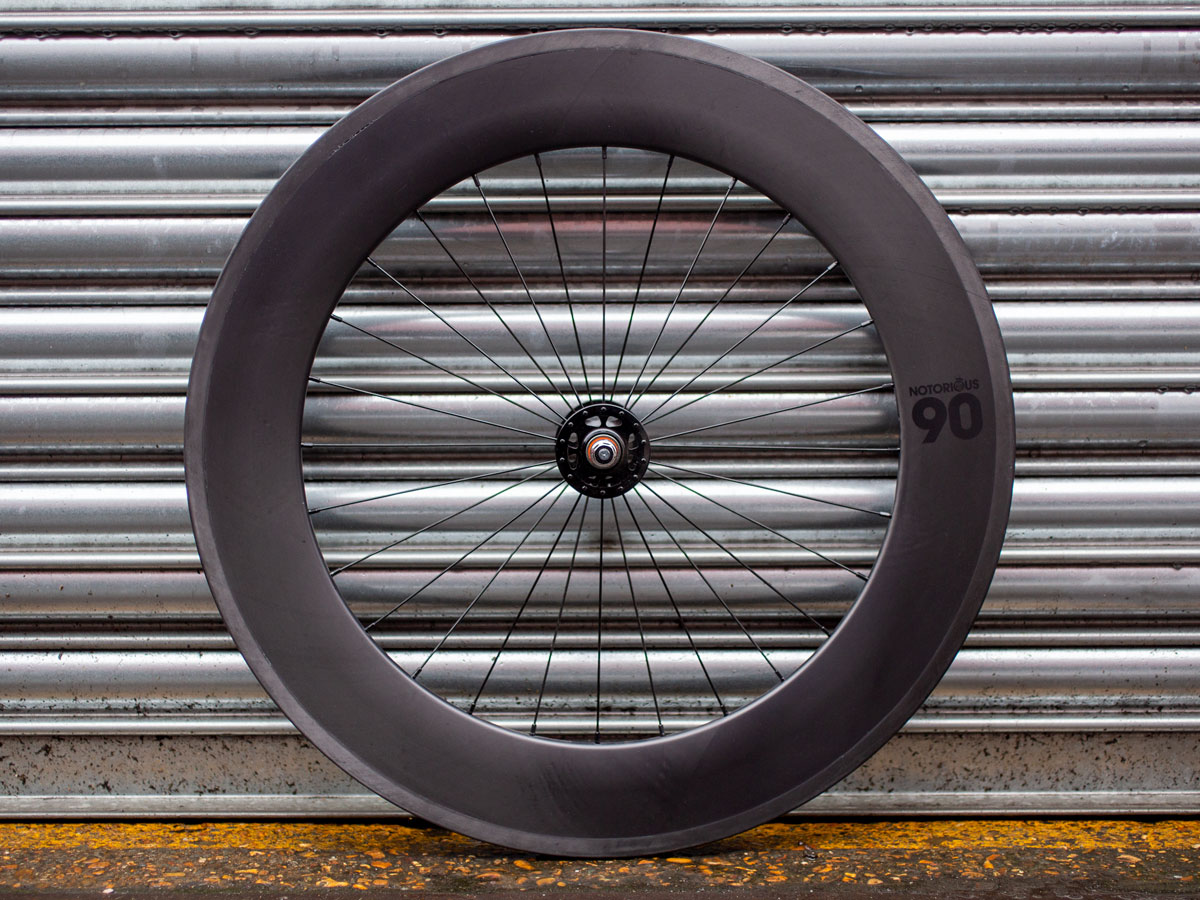BLB Notorious 90 Front Wheel x Track - Black MSW - 28h