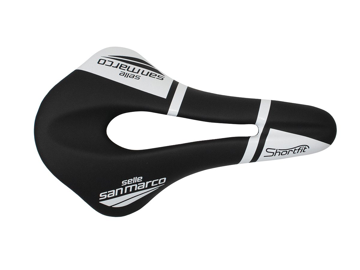San Marco  Shortfit saddle - Black/white - WIDE