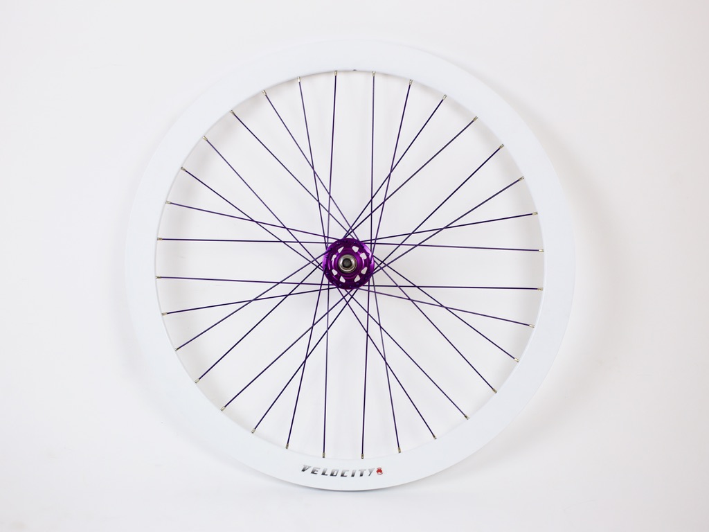  Velocity B43 / BLB Track hub Purple - Rear Wheel