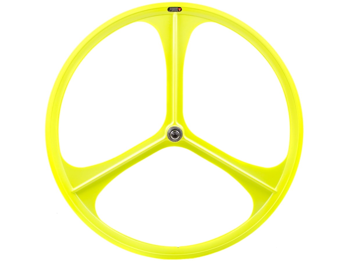 Teny 3 Spoke Front Wheel - Neon Yellow